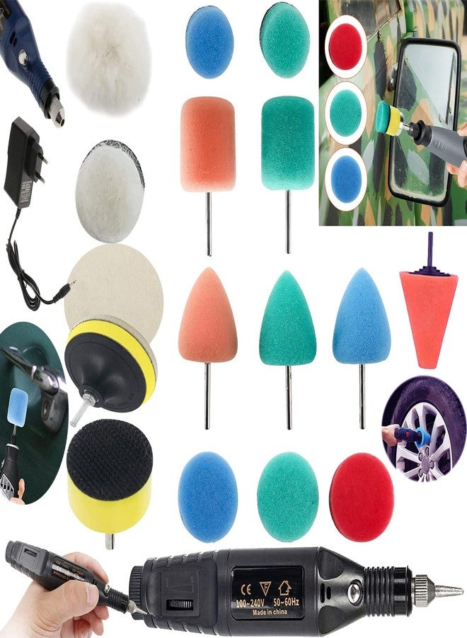 دي آي واي كرافتس مجموعة أدوات يدوية الصنع: 30 قطعة من اللباد، 3 قطع من الفرو، 3 قطع من الفرو، 3 بوصات، وسادات تلميع وتشميع صغيرة (1-3 بوصات)، وسادات تلميع وتشميع مخروطية (1-7 بوصات) للمناطق الضيقة، تلميع وتشميع، ملحقات يدوية الصنع (30 قطعة من اللباد، 3 قطع من الفرو، 3 بوصات) - Image 1